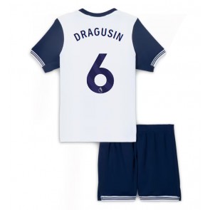 Tottenham Hotspur Radu Dragusin #6 Dětské Domácí dres komplet 2024-25 Krátký Rukáv (+ trenýrky)